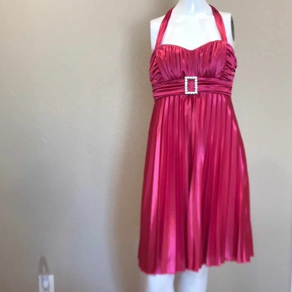 Vintage Hot Pink Party Dress by Studio Y Sz.M